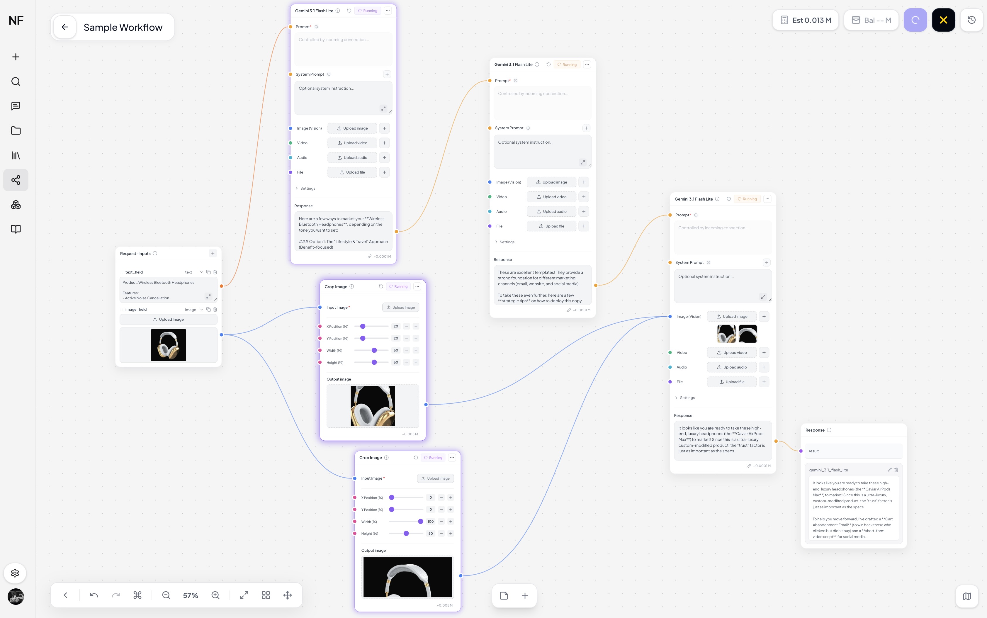 Workflow DAG with parallel branches